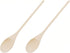 18-Inch Long Handle Wooden Cooking Mixing Spoon, Birch Wood Set of 2...