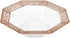 Lacetagon Rose Gold Premium Plastic Octagonal Dessert Bowl - 5 oz. (Packs of 10) - Perfect for Parties, Weddings, and Events...