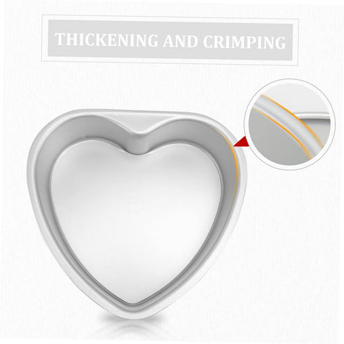 2pcs Heart Cake Mold Heart Shaped Baking Molds Mousse Cake Shaper Casserole Dish Roasting Dish Sandwich Loaf Tin Cake Rings for Bagel Cake Stencil...