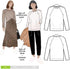 Style Arc Sewing Pattern - Preston Knit Sweater (Sizes 18-30)...