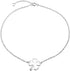 Bling Jewelry Three Four Leaf Shamrock Flower Anklet Lucky Charm Clover Ankle Bracelet For Women Teens Figaro Curb Link Oxidized .925 Sterling Sil...