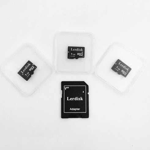 Factory Wholesale Micro SD Card 1GB Pack of 3 in Bulk MicroSD with Adapter Produced by Authorized Licencee (1GB)...