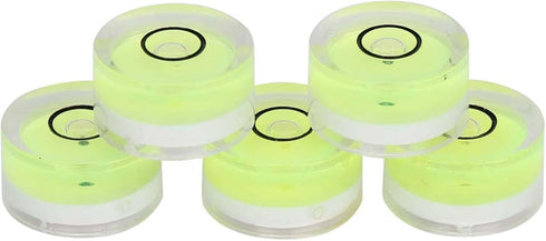 Mini Balance Bubble,5Pcs 15mm Diameter Round Bubble Level Camera Platform Water Level Measuring Tool for Scales Electronic Scales...
