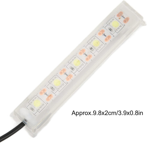 LED Aquarium Light, Small USB Fish Tank White Light Daily Lighting Plant Light Aquarium USB Light for Indoor Aquarium Plants Fish Tank Desktop Min...