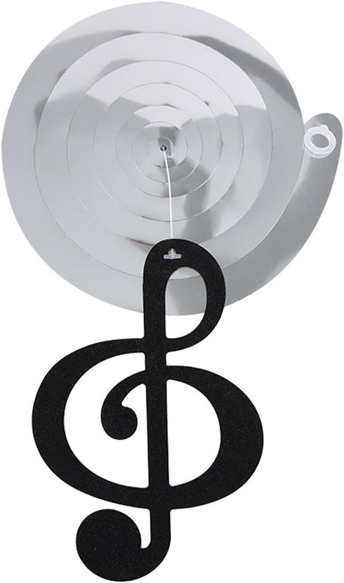 12 Pieces Musical Note Hanging Swirl, Music Theme Foil Ceiling Hanging Streamers Party Decorations for Boys Girls Adults Music Birthday Party Wedd...