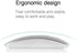 ZERU Bluetooth Mouse Rechargeable Wireless Mouse for Macbook Pro,Bluetooth Wireless Mouse for Laptop PC Computer (Silver)...