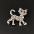 Lovely Crystal Cat Brooch Pin - Sparkling Rhinestone Kitty Brooch Pin for Pet Lovers - Pet Memorial Jewelry...