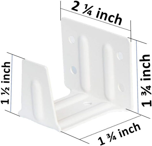 Cutelec Center Support Bracket 2 Pack White Color for 2" Low Profile Window Blinds Headrail Holder...