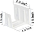 Cutelec Center Support Bracket 2 Pack White Color for 2" Low Profile Window Blinds Headrail Holder...