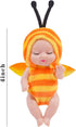 ONEST 6 Sets 4 Inch Dolls Cute Baby Dolls Include 6 Pieces Baby Mini Dolls, 6 Sets Handmade Doll Clothes...