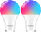 OHLUX GU24 Smart Light Bulbs Compatible with Alexa, 10W 900LM Super Bright, RGBCW Color Changing GU24 LED Bulb, 120V 100W Halogen Replacement, 2Pa...
