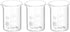 PATIKIL 3Pcs 25ml Low Form Glass Beaker, 3.3 Borosilicate Glass Graduated Printed Scale Measuring Cups with Spout for Kitchen Lab Liquids...