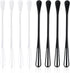 8 PCS Multifunctional Mini Whisk Mini Spoon Small Whisks 2 in 1 Whisk Utensil Mini Sugar Spoon Silcone Whisks Set Non Scratch Coated Kitchen Whisk...