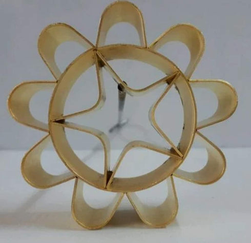 Thai Dok Jok Sesame Cookies Brass Mold Maker Crispy Biscuit Blossom Lotus Flowers Thai Sunflower Cookie 3.15" (Medium)...