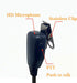 Covert Air Acoustic Tube Earpiece with Mic for Baofeng UV-5R Two Way Radio, Surveillance Headset and PTT Compatible with Walkie Talkies Brands Bao...