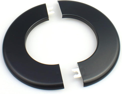FDXGYH 2 Pcs ID 3.0 Inch ABS Wall Split Flange Self-Adhesive Tape Round Escutcheon Plate Cover for Water Pipe Faucet Decoration Accessories...