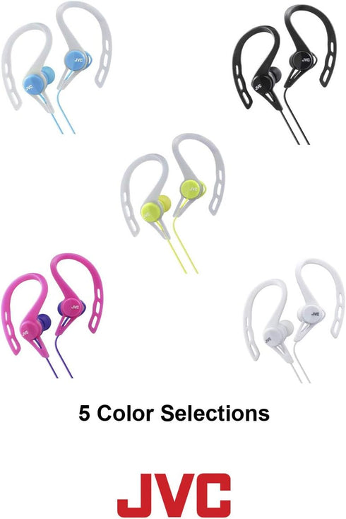JVC HAECX20B Sports Clip Inner Ear Headphones, Black......