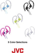 JVC HAECX20B Sports Clip Inner Ear Headphones, Black......