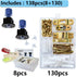 Picture Hanging Kit- Picture Keyhole Fastener mark Locations Tool & Picture Hanging Hardware Screws, 138 Pack of Frame Hanging kit for Wall Mounti...