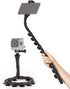Cute Worm Cell Phone Holder, 360 Degree Rotating Bendable Flexible Phone Mount with Suction Cup Creative Phone Bracket for iPhone, Samsung, LG, Ne...