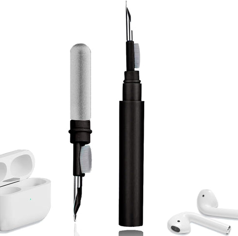Airpods Cleaner Kit,Earbuds Cleaning kit for Airpods Pro 1 2 3, Multi-Function Cleaning Tool with Brush Flocking Sponge for Wireless Earphones Blu...