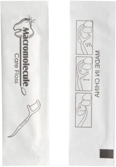 Each Individually Wrapped Teeth Cleaning Macromolecule Care Floss Travel Hotel Restaurant Dental Floss (500)...