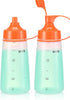 Squeeze Bottles Wide Mouth - Pack of 2 Condiment Bottle Squeeze BPA free for Chunky Sauces, Resin, Crafts, Condiment Squeeze Bottles 300 mL/10 oz....