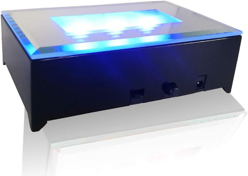 FANZI LED Rectangular Light Display Base for Crystals Glass Art Light Display Stand 3D LED Light Ornament Lamp - Black...