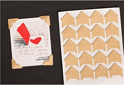 360 Count Self-Adhesive Acid Free Photo Corners Scrapbooks Memory Books(Kraft)...
