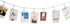 TFu Wall Hanging Photo Display, DIY Picture Photo Frame String with 12 Clips for Hanging Photos Notes and Artworks …...