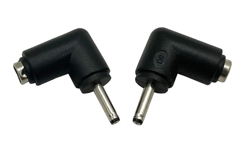 DC Barrel Power Jack Charging Cable Connector, 90 Degree Angle DC5.5 x 2.1 Female to 3.0 x 1.1 Male Adapter, Used for Notebook Computers, Tablet C...