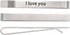 O.RIYA Gifts for Men, Secret Message Tie Bar I love you Tie Clip Mens Husband Father Gift...
