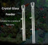Ailindany 200mm Fish Feeder Tube Aquarium Clear Glass Feeder Tube for Fish Tank Shrimp Feeding with 2pcs Suction Cups...