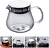 Hemoton Glass Teapot with Stainless Steel Infuser Lid Stovetop Clear Tea Kettle Teapot Blooming and Loose Leaf Tea Maker Tea Brewer for Camping, T...