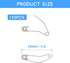120Pcs 1-1/2 Inch Curved Safety Pins, Quilting Basting Pins Versatile and Sturdy Nickel-Plated Steel Pins for Precise Quilting...