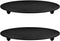 YYaaloa 2 pcs Black Decorative Iron Plate Candle Holder 4.33'' Candle Stand Candle Plate for LED & Wax Candles, Incense Cones, Spa, Weddings (Blac...