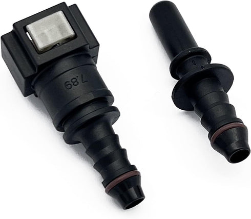 7.89mm SAE 5/16 (8mm) Straight Nylon Fuel Line Hose Quick Release Connector...