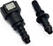 7.89mm SAE 5/16 (8mm) Straight Nylon Fuel Line Hose Quick Release Connector...