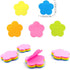 Mini Flower Shaped Sticky Notes Colorful Cute Sticky Notes Fun Self-Stick Memo Pads Set for Office School (4 Pads 400 Sheets)...