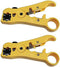 Pack 2pcs Universal Cable Wire Stripper Cutter Stripping Tool for Flat or Round UTP Cat5 Cat6 Wire Coax Coaxial...