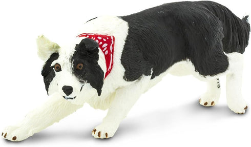 Safari Ltd. Border Collie Figurine - Detailed 5" Plastic Model Figure - Fun Educational Play Toy for Boys, Girls & Kids Ages 3+...
