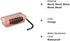 Plano Guide Series 3500 Field Box Waterproof Case, Orange, Small, Waterproof Dry Box with Wrist Strap for Boat, Kayak, and Camping, Outdoor Gear S...