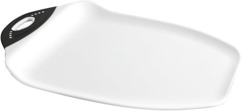 Dexas Chop & Scoop Cutting Board, 11 by 15 inches, White with Black Handle...
