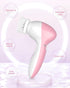TOUCHBeauty Facial Cleansing Brush Set with Case & 3 Spin Brush Heads for Beginner/Teenagers, Battery Powered, Mini Travel Size Pink...