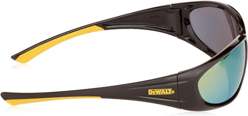 DPG98 Gable™ Safety Glass - Black/Yellow Frame - Yellow Mirror Lens...
