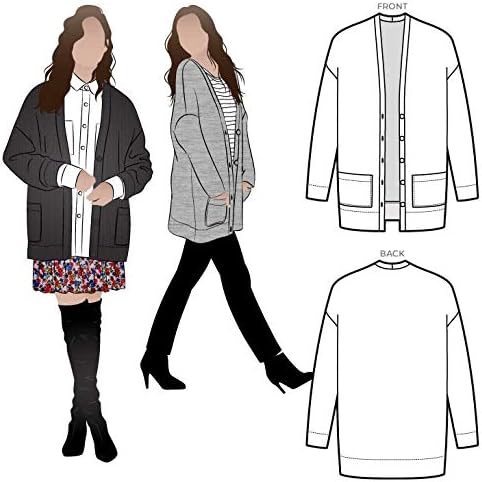 Style Arc Sewing Pattern - Sabel Boyfriend Cardi (Sizes 04-16)...