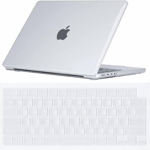 Se7enline Compatible with MacBook Pro 14 inch Case Clear Crystal Hard Laptop Cover 2021-2024 for Mac Pro 14-inch A2442 A2779 A2918 A2992 A3112 A34...