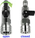 High Pressure Washer Ball Valve Kit 1/4 NPT Quick Connector 4500 PSI for Power Washer Hose...