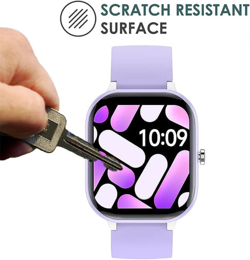 6 Pack Compatible with HENGTO H39 Plus Fitness Tracker Screen Protector Film for ZURURU H39Plus 1.4” Kids Smartwatch Screen Protectors Foils Scree...