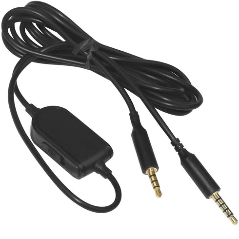 Replacement A10 Cord A40 Audio Talkback Chat Cable Inline Mute Volume Control Lead Compatible with Astro A10 A40 A30 A50 Gaming Headset Cord Xbox ...